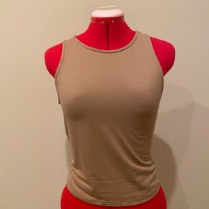 Simple beige/brown tank top